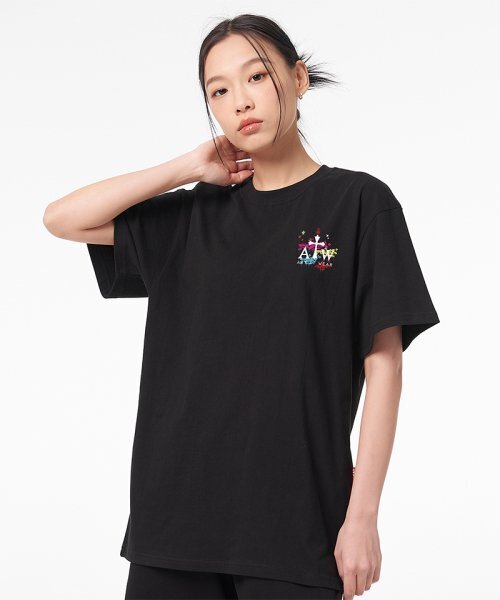ARTISTWEAR（アーティストウェア）の「[ATW x レオダブ] ピースメーカーオーバーサイズ半袖Tシャツ_BK（Tシャツ/カットソー・レディース・その他・XX-LARGE/XXXX-LARGE/LARGE/MEDIUM/SMALL/X-LARGE）」の3枚目の写真