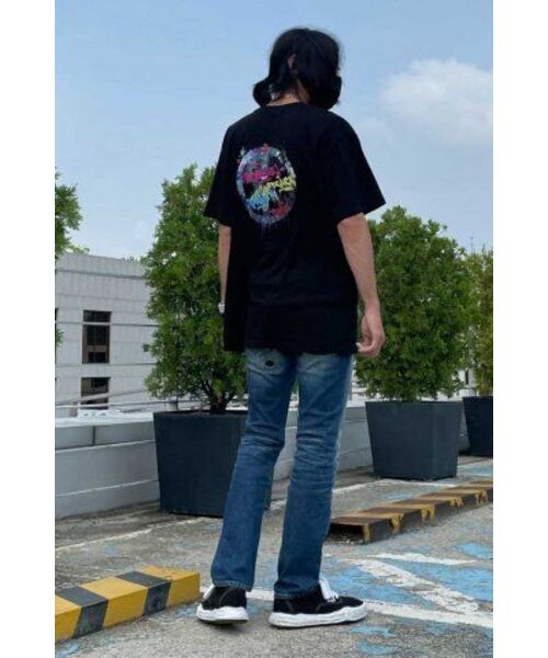 ARTISTWEAR（アーティストウェア）の「[ATW x レオダブ] ピースメーカーオーバーサイズ半袖Tシャツ_BK（Tシャツ/カットソー・レディース・その他・XX-LARGE/XXXX-LARGE/LARGE/MEDIUM/SMALL/X-LARGE）」の10枚目の写真