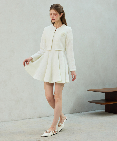 ARI(アリ)の「LANI TWEED CARDIGAN / WHITE(カーディガン/ボレロ・レディース・ホワイト・SMALL/MEDIUM)」の5枚目の写真