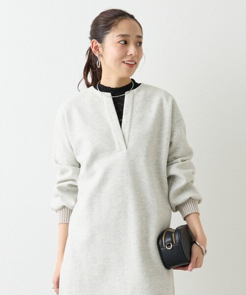 un dix cors（アンディコール）の「《大人可愛い◎》ストレッチレースハイネックプルオーバー（Tシャツ/カットソー・レディース・ブラック/モカ/アイボリー・FREE）」の6枚目の写真