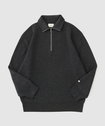 ジップアップ」に該当するメンズのニット/セーター（ブラック/黒色系