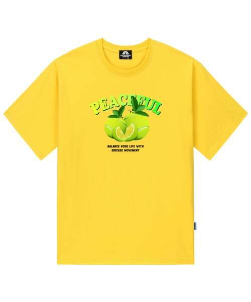TRIPSHION(トリップション)の「PEACEFUL LIME BALL Tシャツ - イエロー(Tシャツ/カットソー・メンズ・その他・LARGE/MEDIUM/X-LARGE)」の1枚目の写真