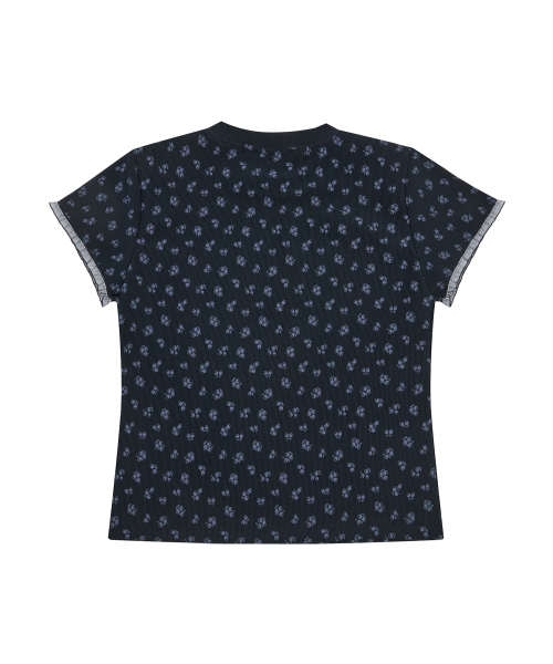 LARTIGENT(ラーティゼン)の「L19 FLOWER T-SHIRT(NAVY)(Tシャツ/カットソー・レディース・その他・FREE)」の3枚目の写真