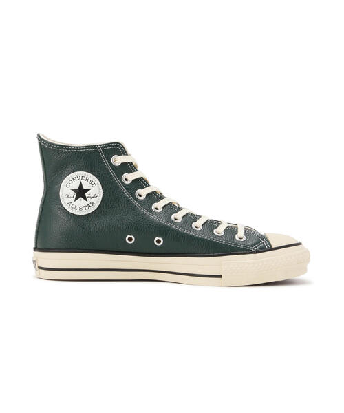 schott（ショット）の「CONVERSE/コンバース/LEATHER ALLSTAR J HI/日本製 レザー オールスター ハイカット（スニーカー・メンズ・モスグリーン・10.5/8/8.5/9/9.5/7.5）」の3枚目の写真
