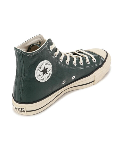 schott（ショット）の「CONVERSE/コンバース/LEATHER ALLSTAR J HI/日本製 レザー オールスター ハイカット（スニーカー・メンズ・モスグリーン・10.5/8/8.5/9/9.5/7.5）」の4枚目の写真