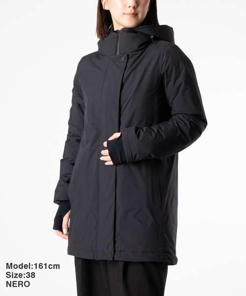 HERNO(ヘルノ)の「HERNO 2 LAYER PRO METEO DOWN COAT ヘルノ 2レイヤー プロメテオ ダウンコート(その他アウター・レディース・ブラック/ネイビー・42/44/40/38)」の3枚目の写真