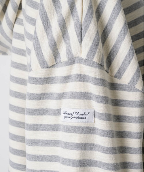 GIUNON（ジウノン）の「reversible drawstring zip hoodie / リバーシブルドロストジップフーディー（パーカー・レディース・グレー/ネイビー・FREE）」の15枚目の写真