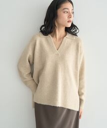 YECCA VECCA | 襟付きVネックニット(ニット/セーター)