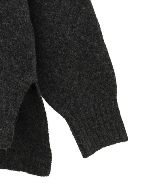 YECCA VECCA（イェッカヴェッカ）の「襟付きVネックニット（ニット/セーター・レディース・チャコールグレー/ブルー/ベージュ・FREE）」の11枚目の写真