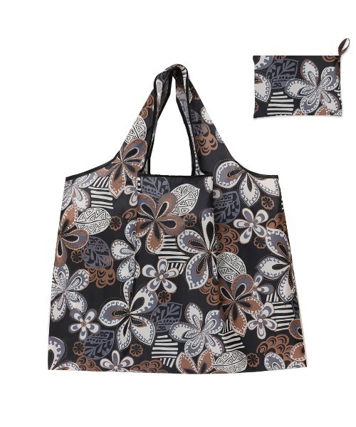 VIBGYOR Women（ヴィブジョー　ウィメン）の「【urge select】レトロ柄  折りたたみ コンパクト ショッピングバッグ/エコバッグ（エコバッグ/サブバッグ・レディース・その他1/その他2/その他3・MEDIUM/LARGE）」の2枚目の写真