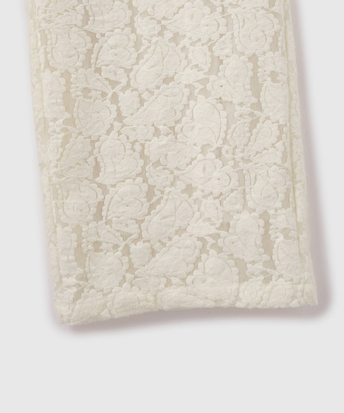 VICKY（ビッキー）の「ブラッシュレースイージーワイドパンツ≪手洗い可能≫（その他パンツ・レディース・オフホワイト/ブラック・M）」の7枚目の写真