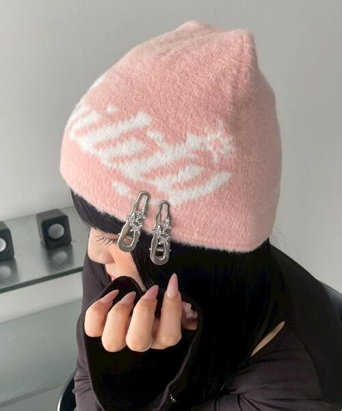 WEGO（ウィゴー）の「WEGO/Agilityニットワッチ（ニットキャップ/ビーニー・レディース・ホワイト/ブラック/ライトピンク/ライトグレー・FREE）」の10枚目の写真
