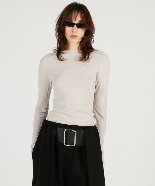 PRANK PROJECT(プランクプロジェクト)の「チュールレイヤードドレープトップ / Tulle Layered Drape Top(その他トップス・レディース・ブラック/カーキ・FREE)」の12枚目の写真