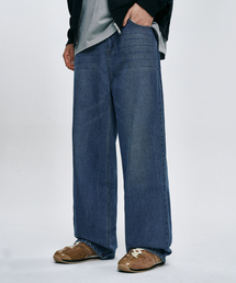 ATEZ（アテズ）の「ナチュラルウォッシングセミワイドデニムパンツ[中青]（デニムパンツ）」