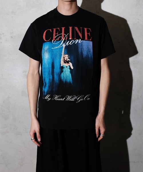 THRIFTY LOOK(スリフティールック)の「THRIFTY LOOK スリフティルック / THRIFTY"CELINE DION"TEE セリーヌ・ディオン(Tシャツ/カットソー・メンズ・ブラック・LARGE/MEDIUM/X-LARGE)」の8枚目の写真
