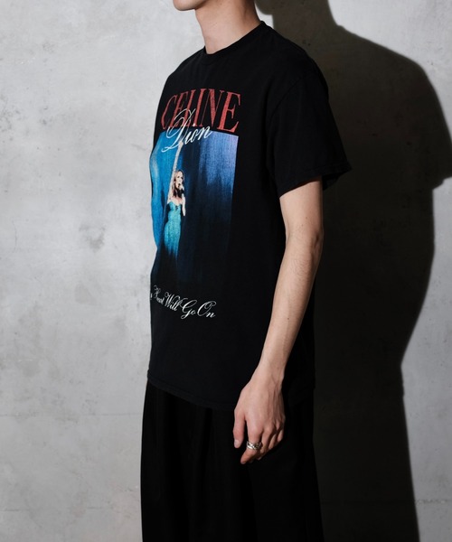 THRIFTY LOOK(スリフティールック)の「THRIFTY LOOK スリフティルック / THRIFTY"CELINE DION"TEE セリーヌ・ディオン(Tシャツ/カットソー・メンズ・ブラック・LARGE/MEDIUM/X-LARGE)」の9枚目の写真
