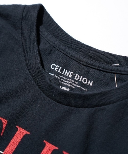 THRIFTY LOOK(スリフティールック)の「THRIFTY LOOK スリフティルック / THRIFTY"CELINE DION"TEE セリーヌ・ディオン(Tシャツ/カットソー・メンズ・ブラック・LARGE/MEDIUM/X-LARGE)」の2枚目の写真