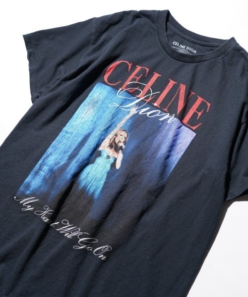 THRIFTY LOOK(スリフティールック)の「THRIFTY LOOK スリフティルック / THRIFTY"CELINE DION"TEE セリーヌ・ディオン(Tシャツ/カットソー・メンズ・ブラック・LARGE/MEDIUM/X-LARGE)」の3枚目の写真