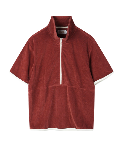 YOUNEEDGARMENTS(ユーニーズガーメンツ)の「テリー S/S ハーフジップ (ワイン)(その他トップス・メンズ・その他・40/38)」の2枚目の写真