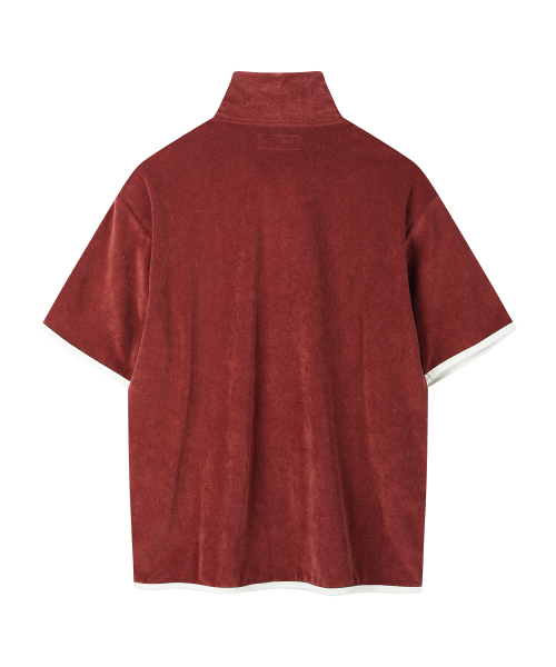 YOUNEEDGARMENTS(ユーニーズガーメンツ)の「テリー S/S ハーフジップ (ワイン)(その他トップス・メンズ・その他・40/38)」の3枚目の写真