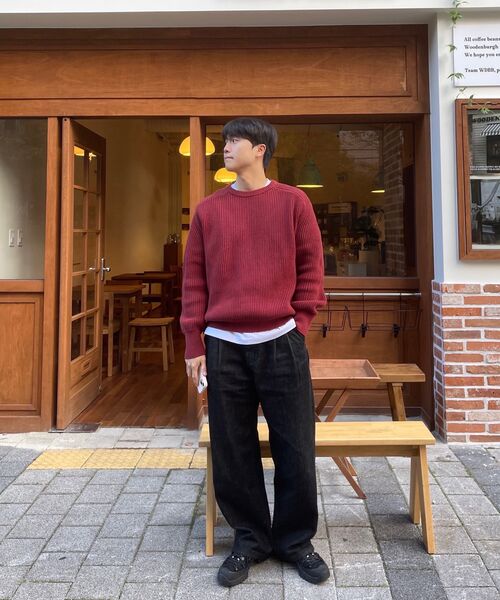 FLAWSROOM(フローズルーム)の「Burgundy Cotton Pullover(ニット/セーター・メンズ・その他・SMALL/MEDIUM/LARGE)」の15枚目の写真