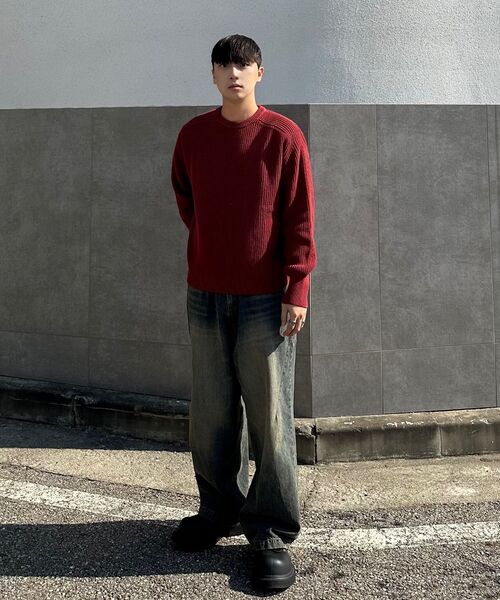 FLAWSROOM(フローズルーム)の「Burgundy Cotton Pullover(ニット/セーター・メンズ・その他・SMALL/MEDIUM/LARGE)」の8枚目の写真