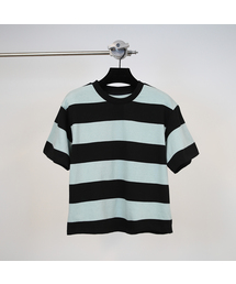 GOZER（ゴーザー）の「WANG STRIPE HALF T-SHIRT_MINT（Tシャツ/カットソー）」