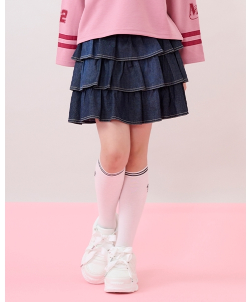 セール】ハートバックルベルトつきティアードスカパン（その他パンツ