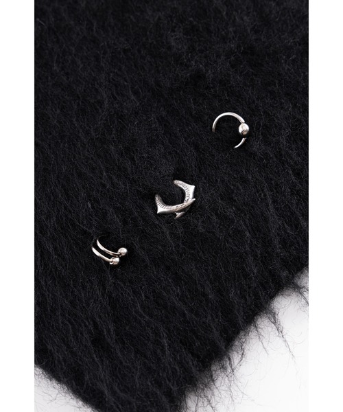 SUPPLIER（サプライヤー）の「ニット｜Tribal Cross Pierced Shaggy Knit｜SUPPLIER（ニット/セーター・メンズ・ブラック/グレー・SMALL/MEDIUM/LARGE/XX-LARGE/X-LARGE）」の15枚目の写真