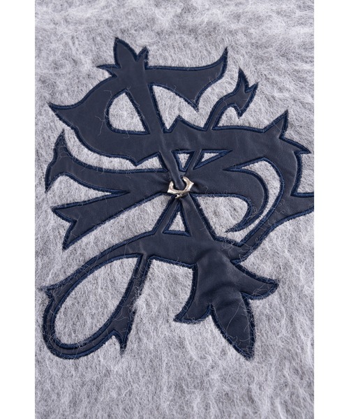 SUPPLIER（サプライヤー）の「ニット｜Tribal Cross Pierced Shaggy Knit｜SUPPLIER（ニット/セーター・メンズ・ブラック/グレー・SMALL/MEDIUM/LARGE/XX-LARGE/X-LARGE）」の4枚目の写真