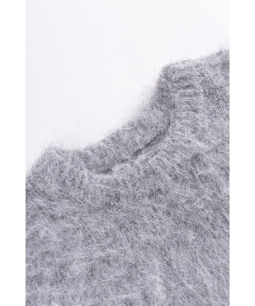 SUPPLIER（サプライヤー）の「ニット｜Tribal Cross Pierced Shaggy Knit｜SUPPLIER（ニット/セーター・メンズ・ブラック/グレー・SMALL/MEDIUM/LARGE/XX-LARGE/X-LARGE）」の5枚目の写真