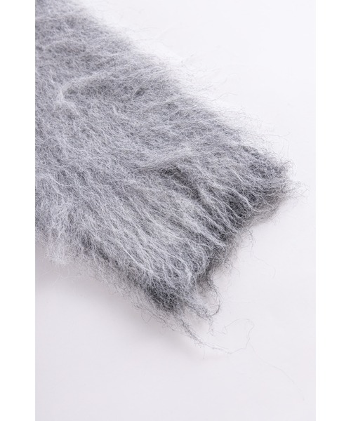SUPPLIER（サプライヤー）の「ニット｜Tribal Cross Pierced Shaggy Knit｜SUPPLIER（ニット/セーター・メンズ・ブラック/グレー・SMALL/MEDIUM/LARGE/XX-LARGE/X-LARGE）」の7枚目の写真