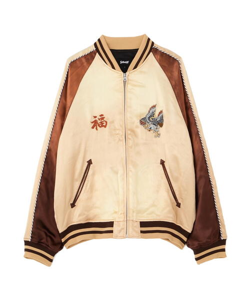 schott（ショット）の「Schott/ショット/BATTLE ROYALE SUKA JACKET/バトルロワイヤル スカジャン（スカジャン・メンズ・ブラック/ブラウン・M/L/XL/2XL）」の14枚目の写真