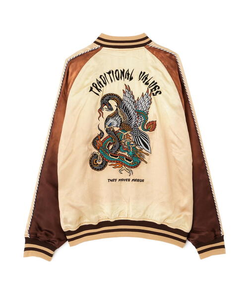 schott（ショット）の「Schott/ショット/BATTLE ROYALE SUKA JACKET/バトルロワイヤル スカジャン（スカジャン・メンズ・ブラック/ブラウン・M/L/XL/2XL）」の15枚目の写真