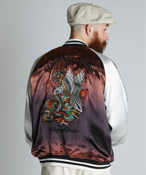 schott（ショット）の「Schott/ショット/BATTLE ROYALE SUKA JACKET/バトルロワイヤル スカジャン（スカジャン・メンズ・ブラック/ブラウン・M/L/XL/2XL）」の5枚目の写真