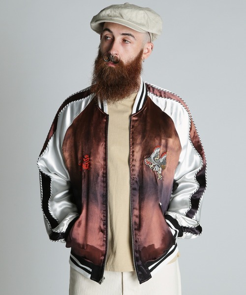 schott（ショット）の「Schott/ショット/BATTLE ROYALE SUKA JACKET/バトルロワイヤル スカジャン（スカジャン・メンズ・ブラック/ブラウン・M/L/XL/2XL）」の6枚目の写真