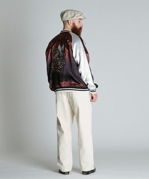 schott（ショット）の「Schott/ショット/BATTLE ROYALE SUKA JACKET/バトルロワイヤル スカジャン（スカジャン・メンズ・ブラック/ブラウン・M/L/XL/2XL）」の12枚目の写真