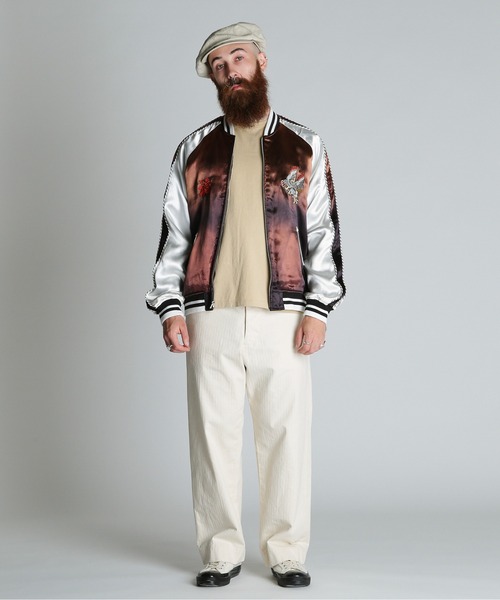 schott（ショット）の「Schott/ショット/BATTLE ROYALE SUKA JACKET/バトルロワイヤル スカジャン（スカジャン・メンズ・ブラック/ブラウン・M/L/XL/2XL）」の13枚目の写真