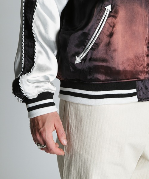 schott（ショット）の「Schott/ショット/BATTLE ROYALE SUKA JACKET/バトルロワイヤル スカジャン（スカジャン・メンズ・ブラック/ブラウン・M/L/XL/2XL）」の11枚目の写真