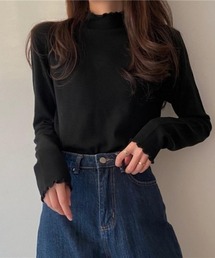 ハイネック長袖カットソー