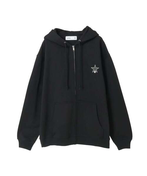 CONVERSE TOKYO(コンバーストウキョウ)の「FLOWER LOGO ZIP HOODIE(パーカー・レディース・グレー/ボルドー/ブラック・SMALL/MEDIUM)」の10枚目の写真