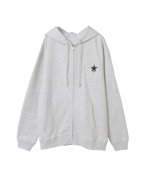 CONVERSE TOKYO(コンバーストウキョウ)の「FLOWER LOGO ZIP HOODIE(パーカー・レディース・グレー/ボルドー/ブラック・SMALL/MEDIUM)」の11枚目の写真