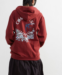 FLOWER LOGO ZIP HOODIE