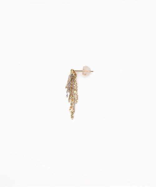 Lilas（リラ）の「フリンジミックスチェーンピアス K10（両耳）（ピアス（両耳用）・レディース・ゴールド・FREE）」の13枚目の写真
