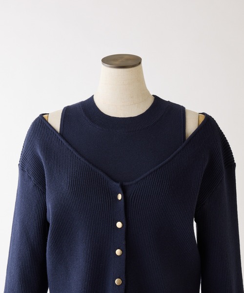 セール】ショートカーディガン＋ティアードドッキングロングワンピース