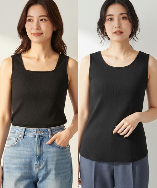 ANY SIS(エニィスィス)の「2WAY タンクトップ(タンクトップ・レディース・ブラック系/ホワイト系・X-SMALL)」の2枚目の写真