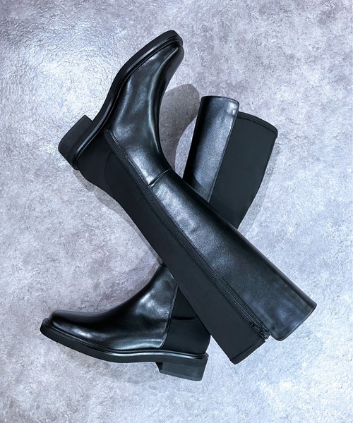 enchanted（エンチャンテッド）の「《APOM》バックストレッチロングブーツ（ブーツ・レディース・ブラック・35/36/37/40）」の3枚目の写真