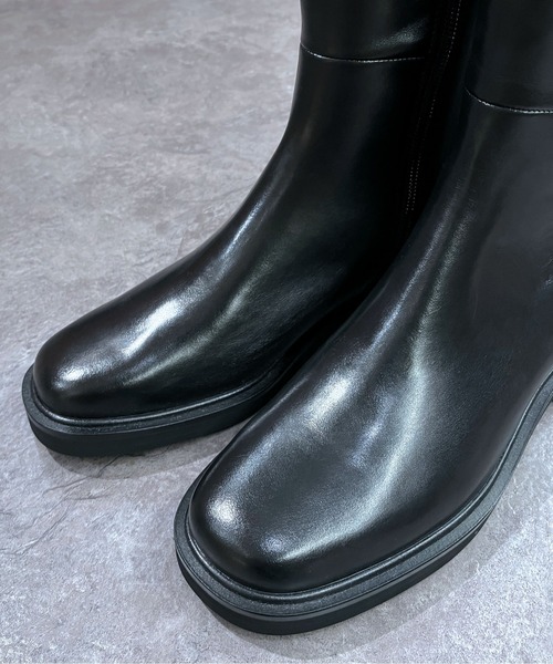 enchanted（エンチャンテッド）の「《APOM》バックストレッチロングブーツ（ブーツ・レディース・ブラック・35/36/37/40）」の5枚目の写真