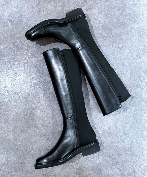 enchanted（エンチャンテッド）の「《APOM》バックストレッチロングブーツ（ブーツ・レディース・ブラック・35/36/37/40）」の6枚目の写真