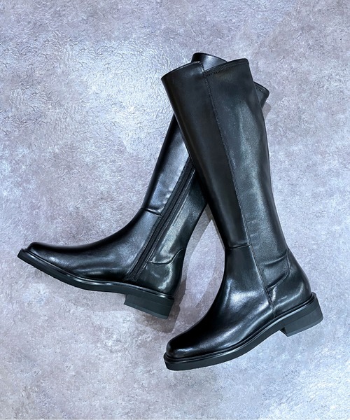 enchanted（エンチャンテッド）の「《APOM》バックストレッチロングブーツ（ブーツ・レディース・ブラック・35/36/37/40）」の8枚目の写真